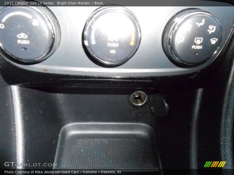 Bright Silver Metallic / Black 2012 Chrysler 200 LX Sedan