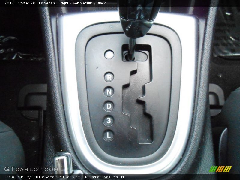 Bright Silver Metallic / Black 2012 Chrysler 200 LX Sedan