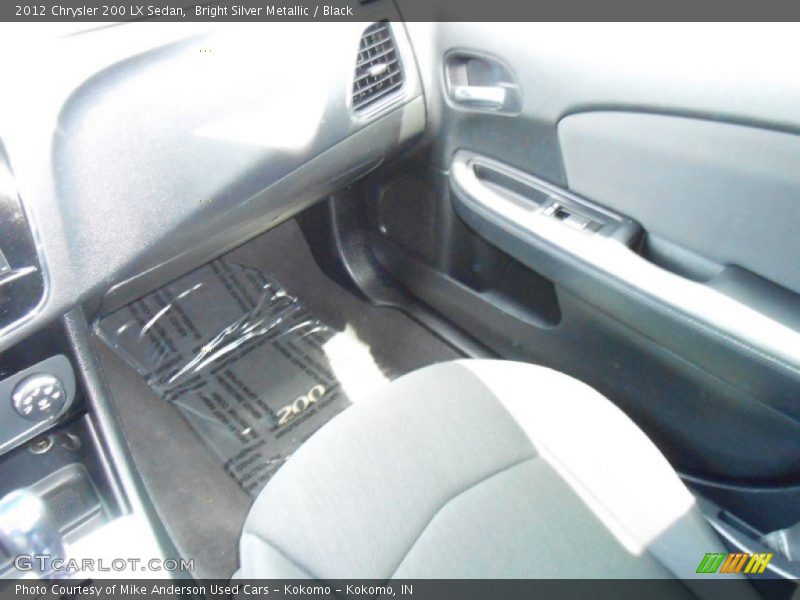 Bright Silver Metallic / Black 2012 Chrysler 200 LX Sedan