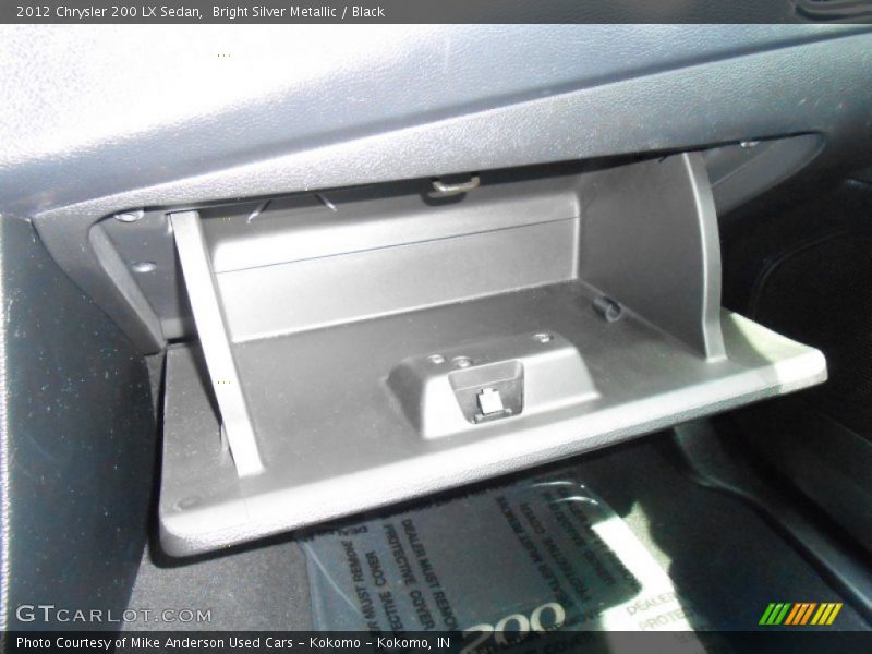 Bright Silver Metallic / Black 2012 Chrysler 200 LX Sedan