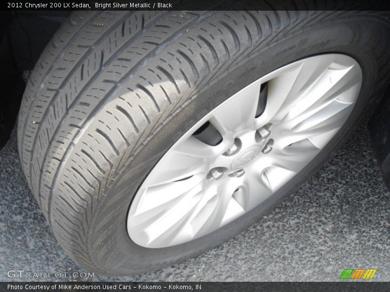 Bright Silver Metallic / Black 2012 Chrysler 200 LX Sedan