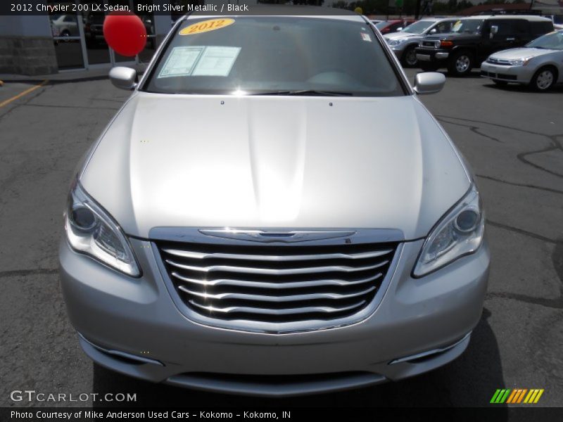 Bright Silver Metallic / Black 2012 Chrysler 200 LX Sedan