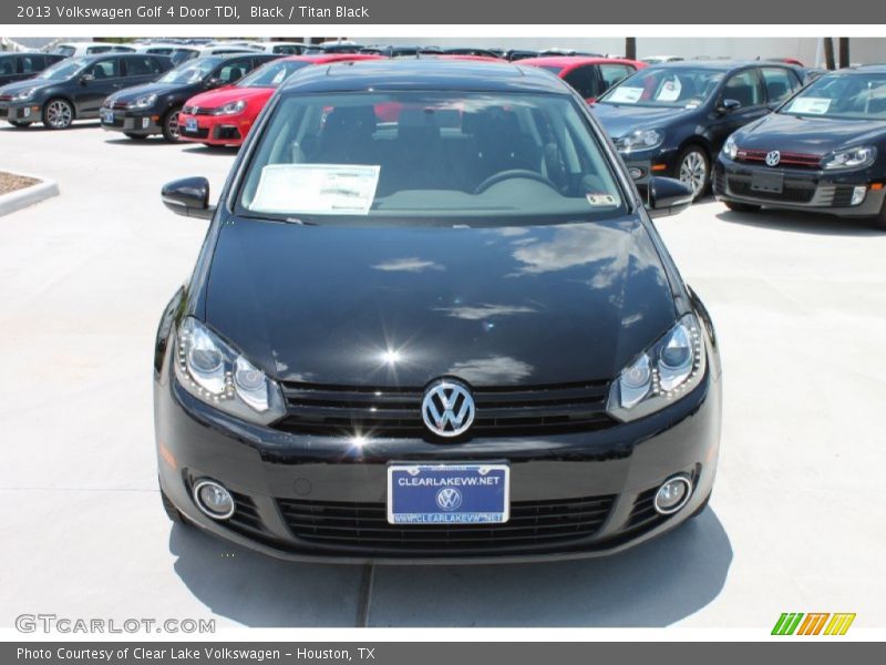 Black / Titan Black 2013 Volkswagen Golf 4 Door TDI
