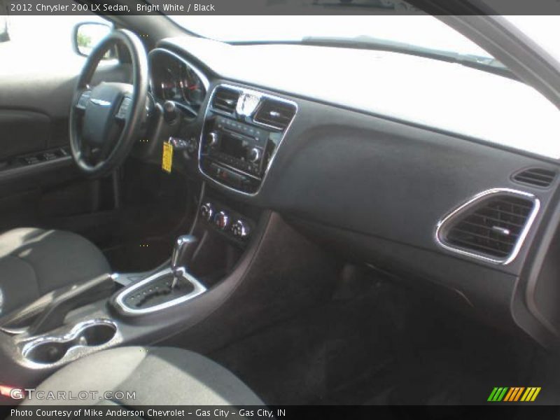 Bright White / Black 2012 Chrysler 200 LX Sedan