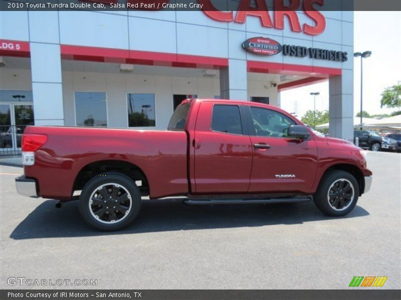 Salsa Red Pearl / Graphite Gray 2010 Toyota Tundra Double Cab