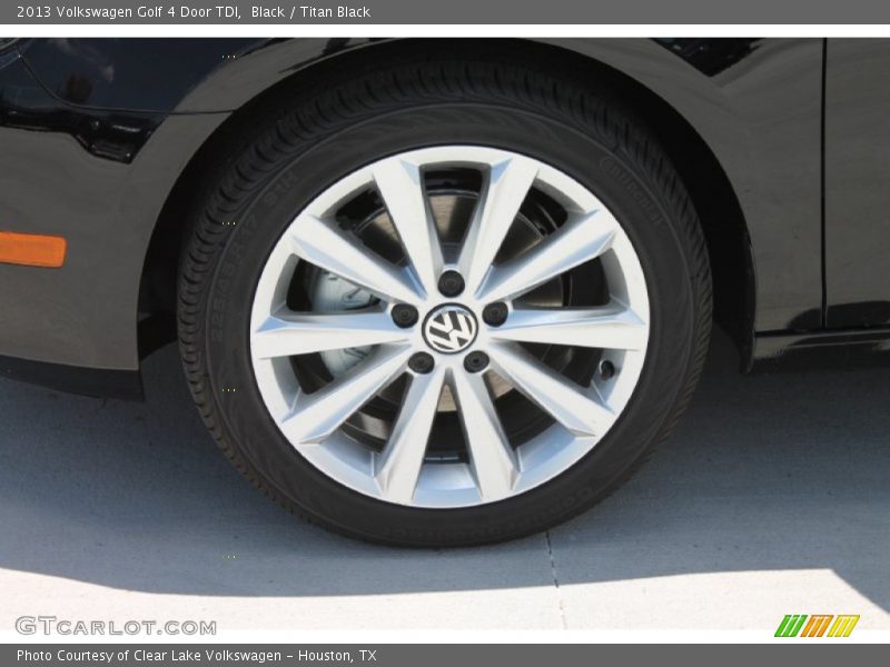 Black / Titan Black 2013 Volkswagen Golf 4 Door TDI