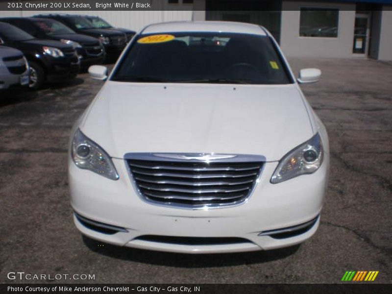 Bright White / Black 2012 Chrysler 200 LX Sedan