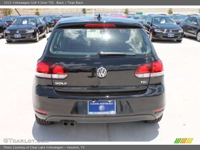 Black / Titan Black 2013 Volkswagen Golf 4 Door TDI