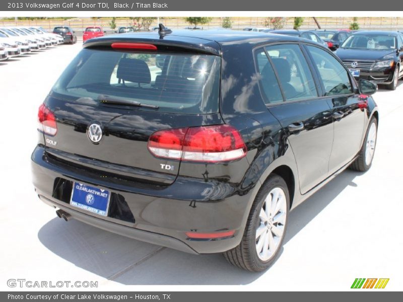 Black / Titan Black 2013 Volkswagen Golf 4 Door TDI