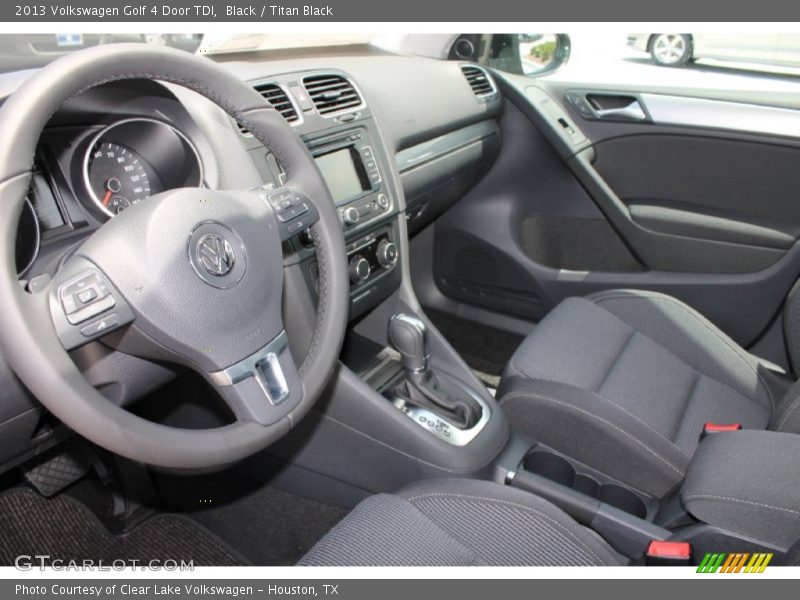 Black / Titan Black 2013 Volkswagen Golf 4 Door TDI