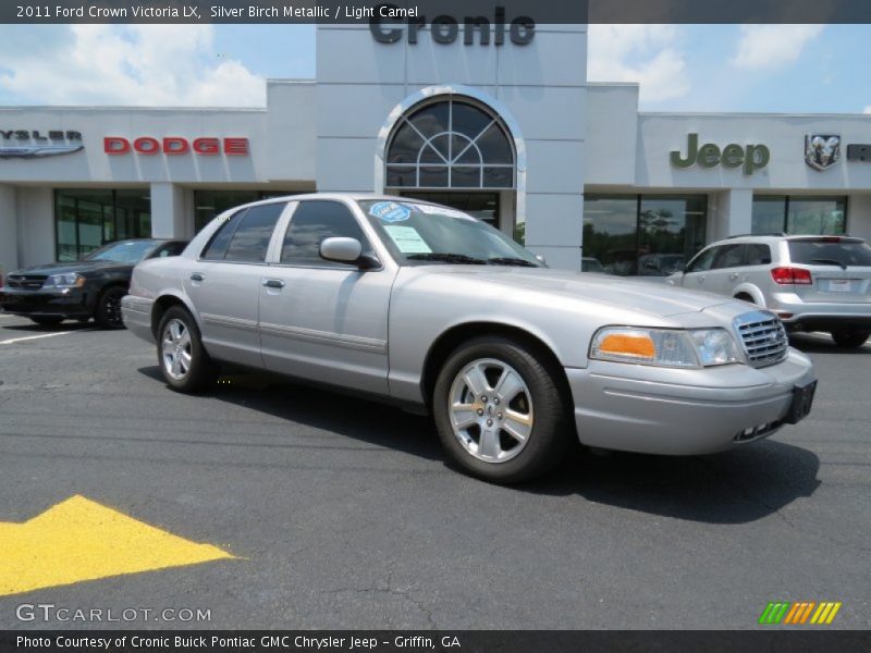 Silver Birch Metallic / Light Camel 2011 Ford Crown Victoria LX