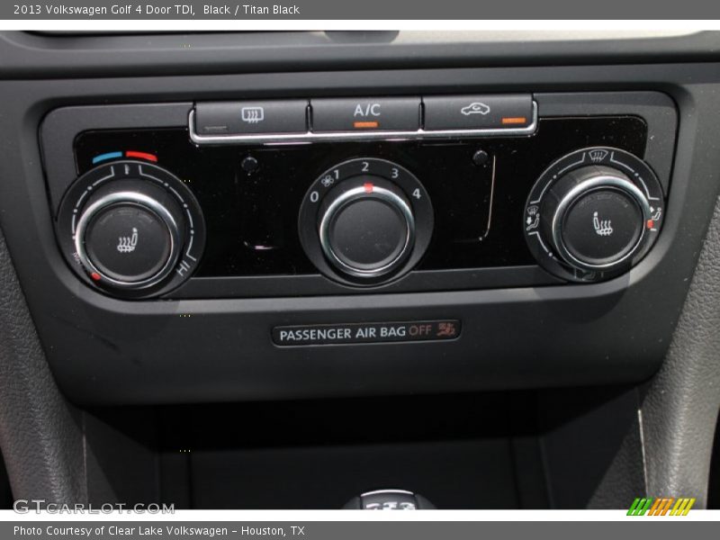 Black / Titan Black 2013 Volkswagen Golf 4 Door TDI