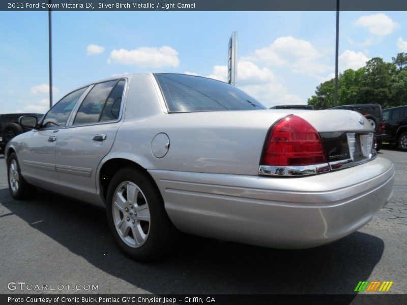 Silver Birch Metallic / Light Camel 2011 Ford Crown Victoria LX