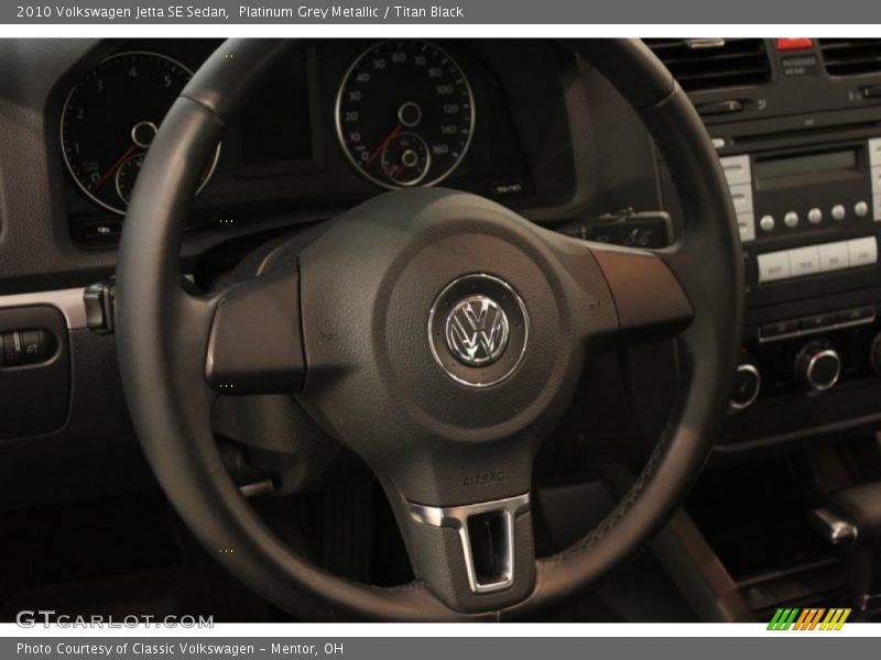 Platinum Grey Metallic / Titan Black 2010 Volkswagen Jetta SE Sedan