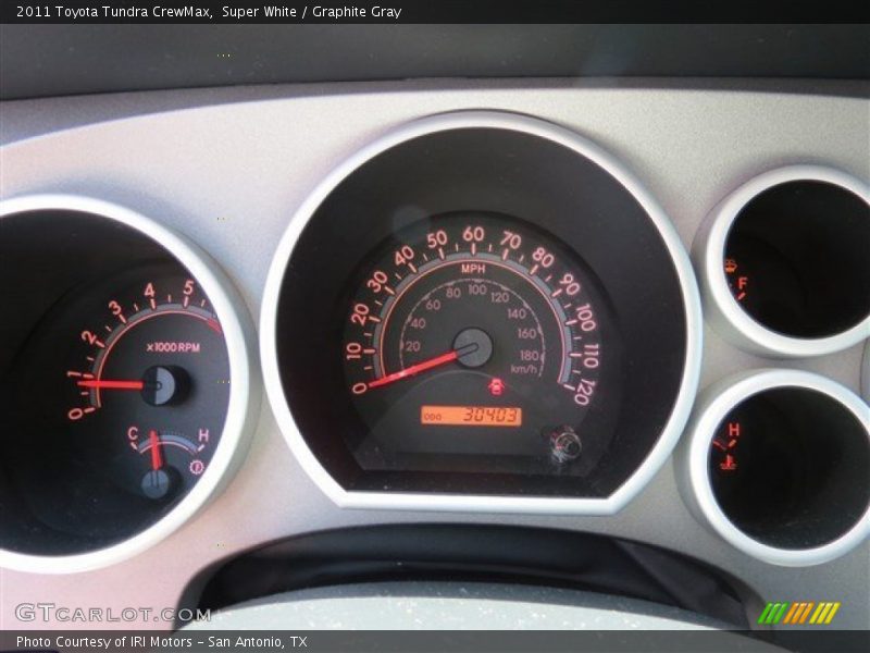 Super White / Graphite Gray 2011 Toyota Tundra CrewMax