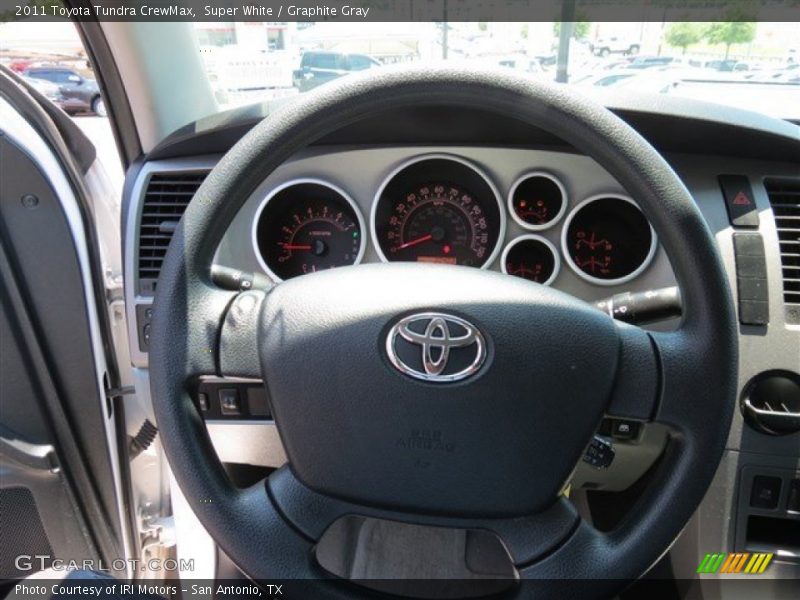 Super White / Graphite Gray 2011 Toyota Tundra CrewMax