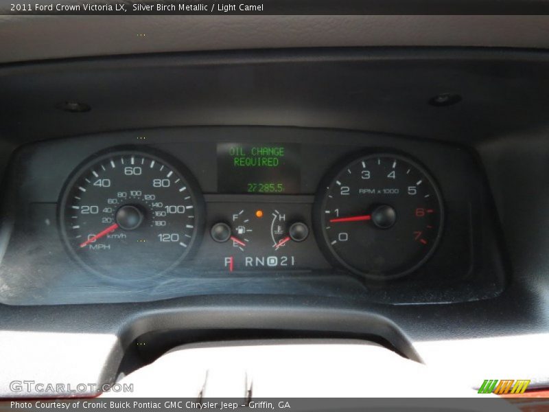 Silver Birch Metallic / Light Camel 2011 Ford Crown Victoria LX