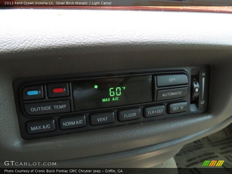 Silver Birch Metallic / Light Camel 2011 Ford Crown Victoria LX