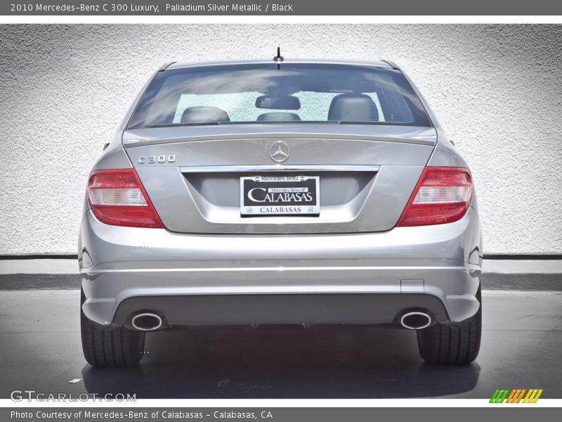 Palladium Silver Metallic / Black 2010 Mercedes-Benz C 300 Luxury