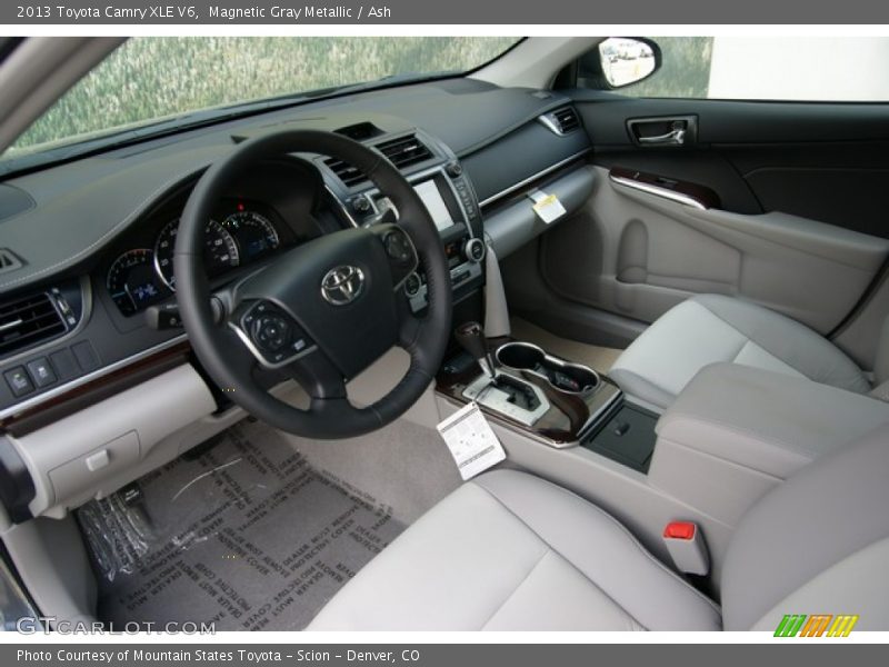 Magnetic Gray Metallic / Ash 2013 Toyota Camry XLE V6