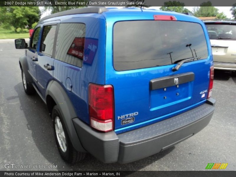 Electric Blue Pearl / Dark Slate Gray/Light Slate Gray 2007 Dodge Nitro SXT 4x4