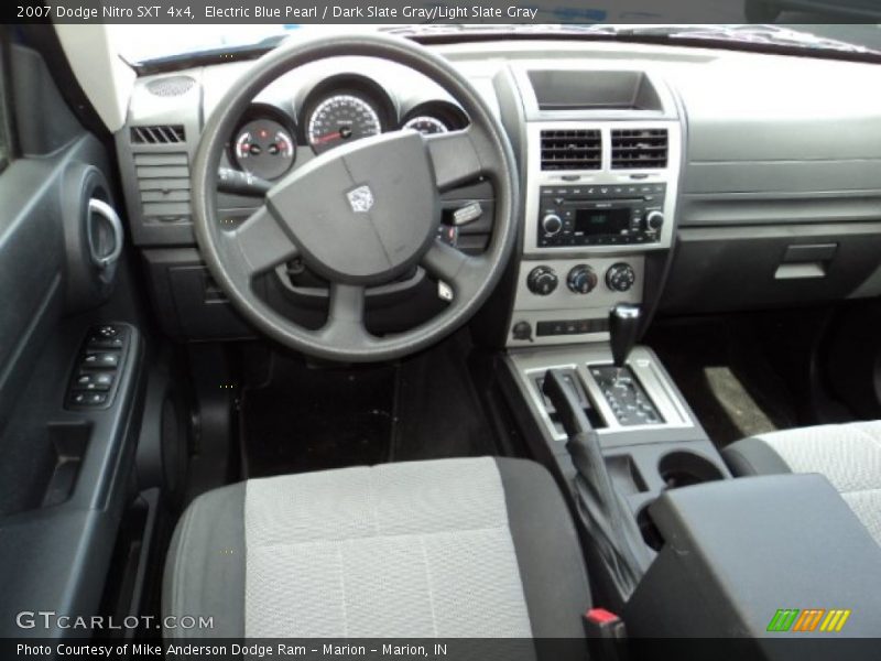 Electric Blue Pearl / Dark Slate Gray/Light Slate Gray 2007 Dodge Nitro SXT 4x4