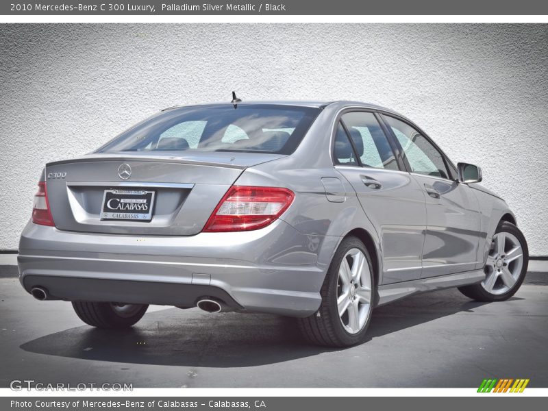 Palladium Silver Metallic / Black 2010 Mercedes-Benz C 300 Luxury