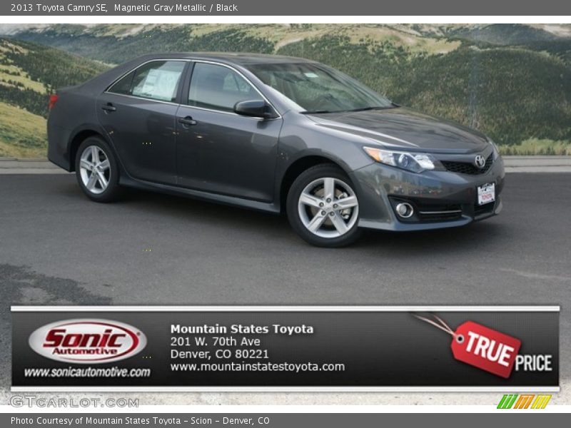 Magnetic Gray Metallic / Black 2013 Toyota Camry SE