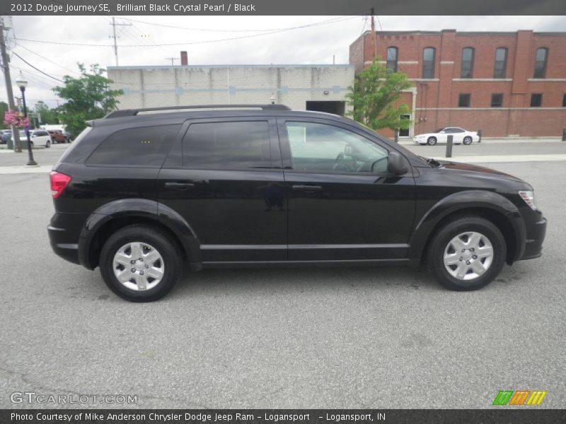 Brilliant Black Crystal Pearl / Black 2012 Dodge Journey SE