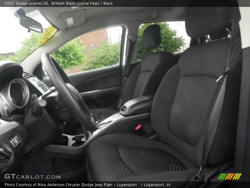 Brilliant Black Crystal Pearl / Black 2012 Dodge Journey SE