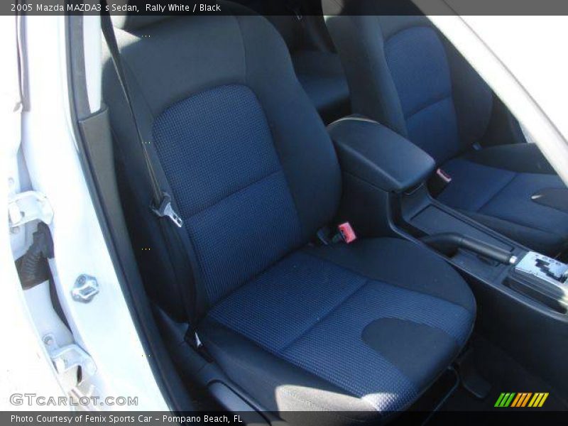 Rally White / Black 2005 Mazda MAZDA3 s Sedan