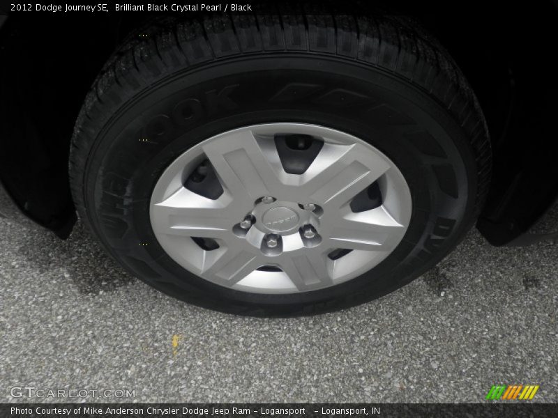 Brilliant Black Crystal Pearl / Black 2012 Dodge Journey SE