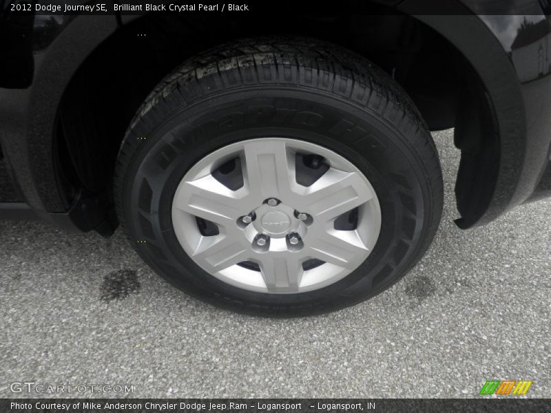 Brilliant Black Crystal Pearl / Black 2012 Dodge Journey SE
