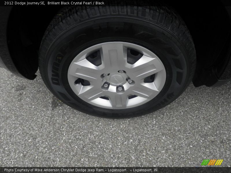 Brilliant Black Crystal Pearl / Black 2012 Dodge Journey SE