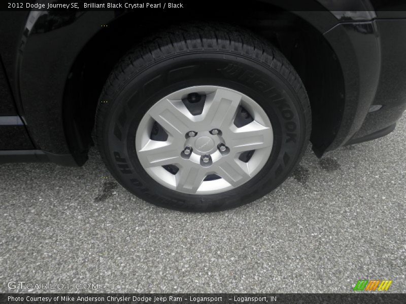 Brilliant Black Crystal Pearl / Black 2012 Dodge Journey SE