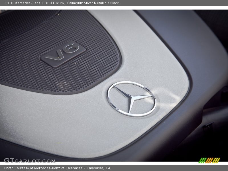 Palladium Silver Metallic / Black 2010 Mercedes-Benz C 300 Luxury