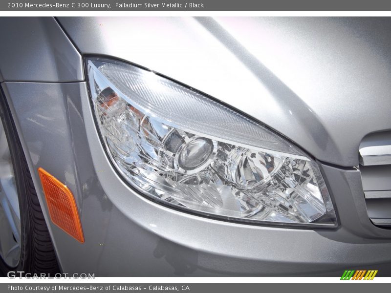 Palladium Silver Metallic / Black 2010 Mercedes-Benz C 300 Luxury