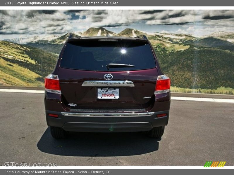 Sizzling Crimson Mica / Ash 2013 Toyota Highlander Limited 4WD