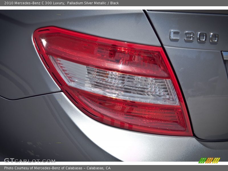 Palladium Silver Metallic / Black 2010 Mercedes-Benz C 300 Luxury