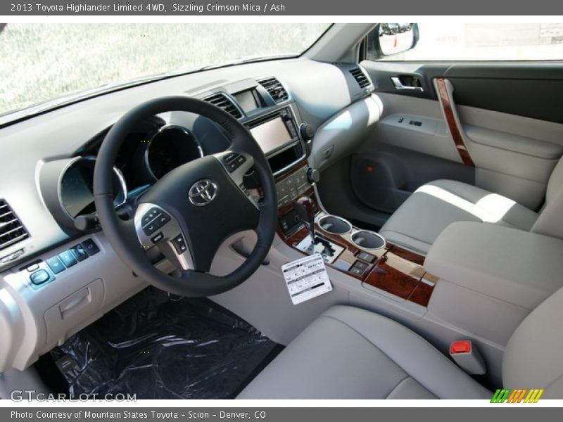 Sizzling Crimson Mica / Ash 2013 Toyota Highlander Limited 4WD