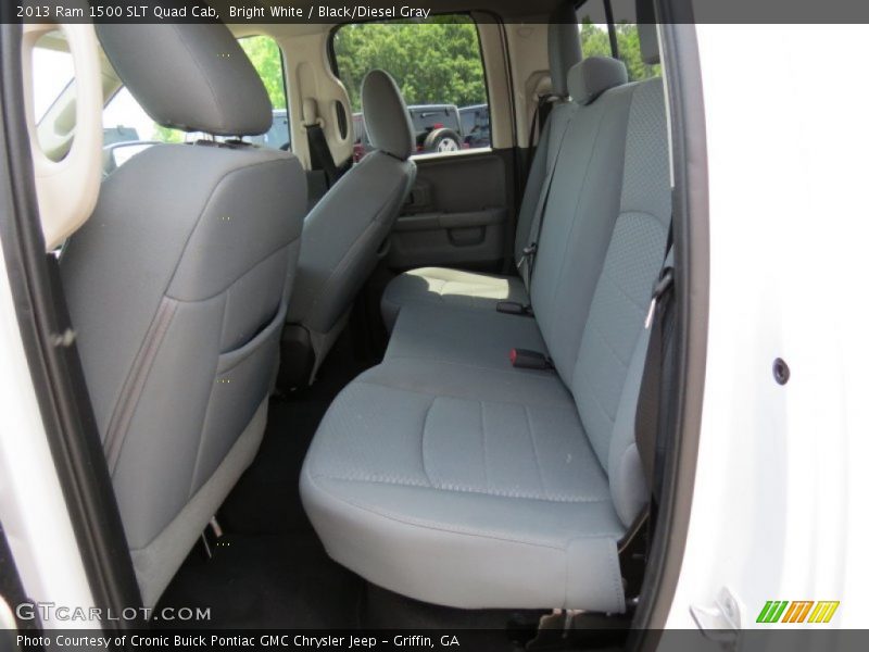 Bright White / Black/Diesel Gray 2013 Ram 1500 SLT Quad Cab