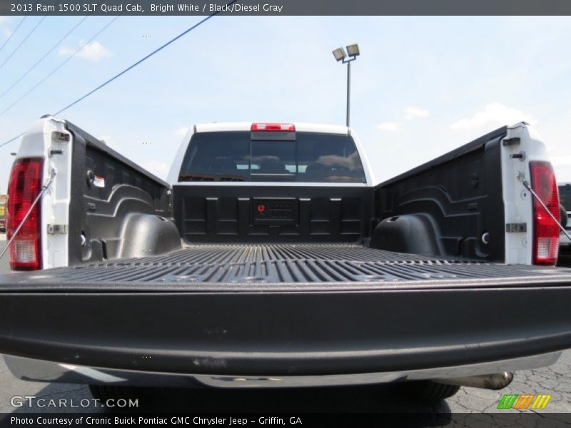 Bright White / Black/Diesel Gray 2013 Ram 1500 SLT Quad Cab