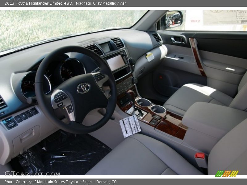 Magnetic Gray Metallic / Ash 2013 Toyota Highlander Limited 4WD