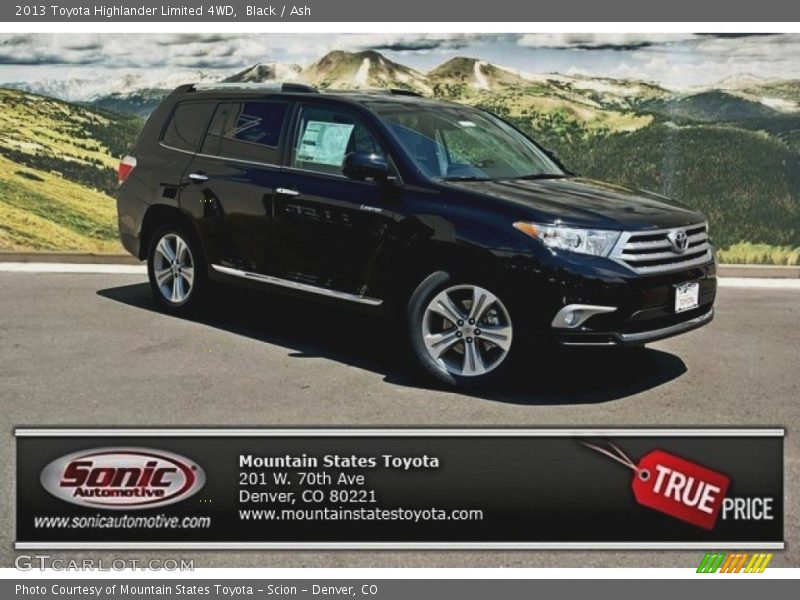 Black / Ash 2013 Toyota Highlander Limited 4WD