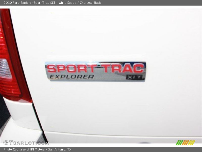 White Suede / Charcoal Black 2010 Ford Explorer Sport Trac XLT