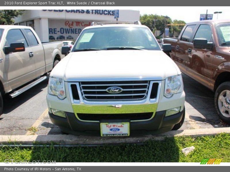 White Suede / Charcoal Black 2010 Ford Explorer Sport Trac XLT