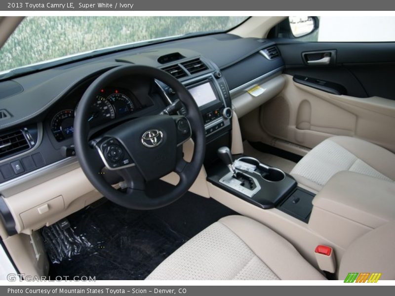 Super White / Ivory 2013 Toyota Camry LE