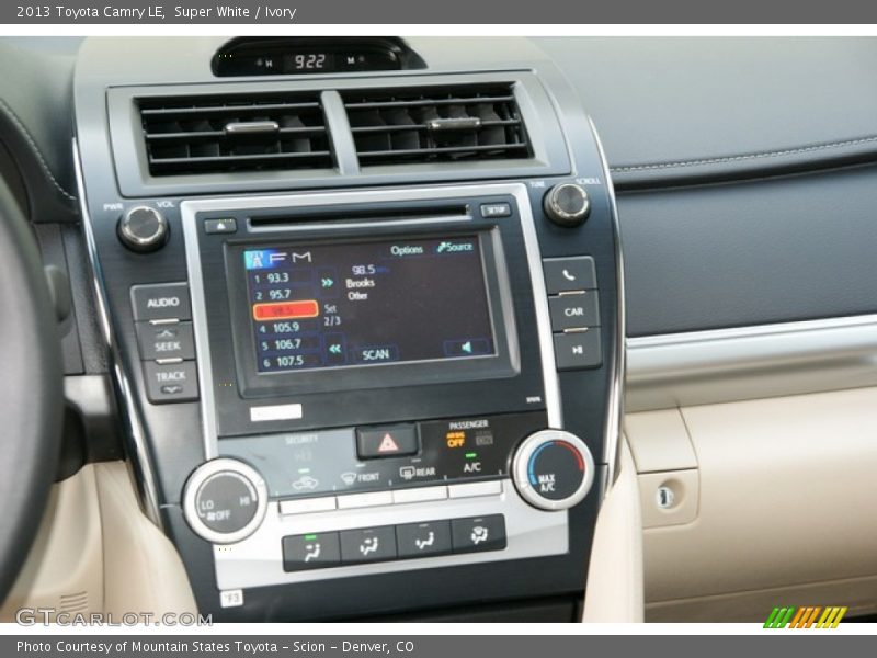 Super White / Ivory 2013 Toyota Camry LE