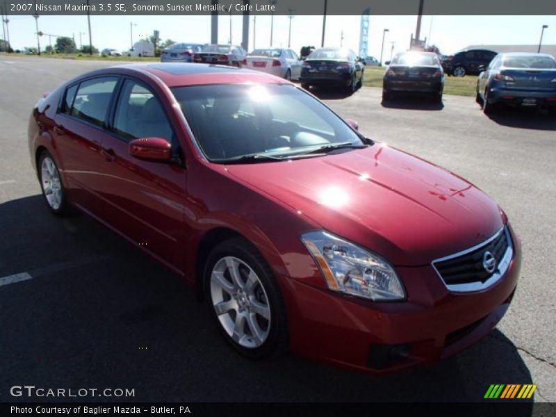 Sonoma Sunset Metallic / Cafe Latte 2007 Nissan Maxima 3.5 SE