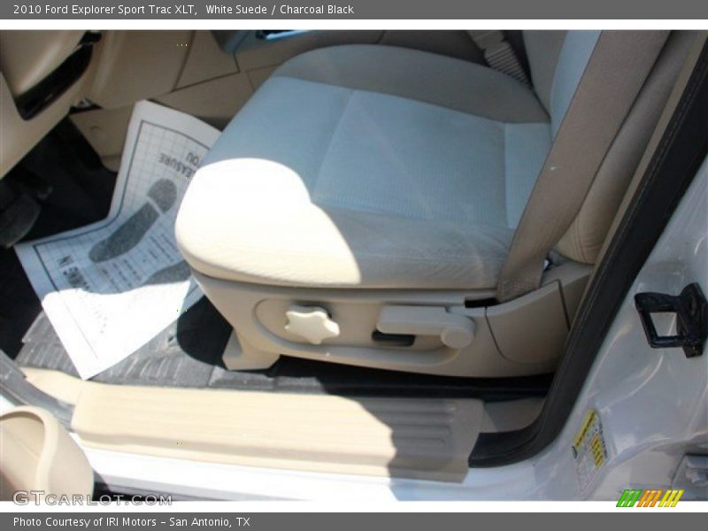 White Suede / Charcoal Black 2010 Ford Explorer Sport Trac XLT